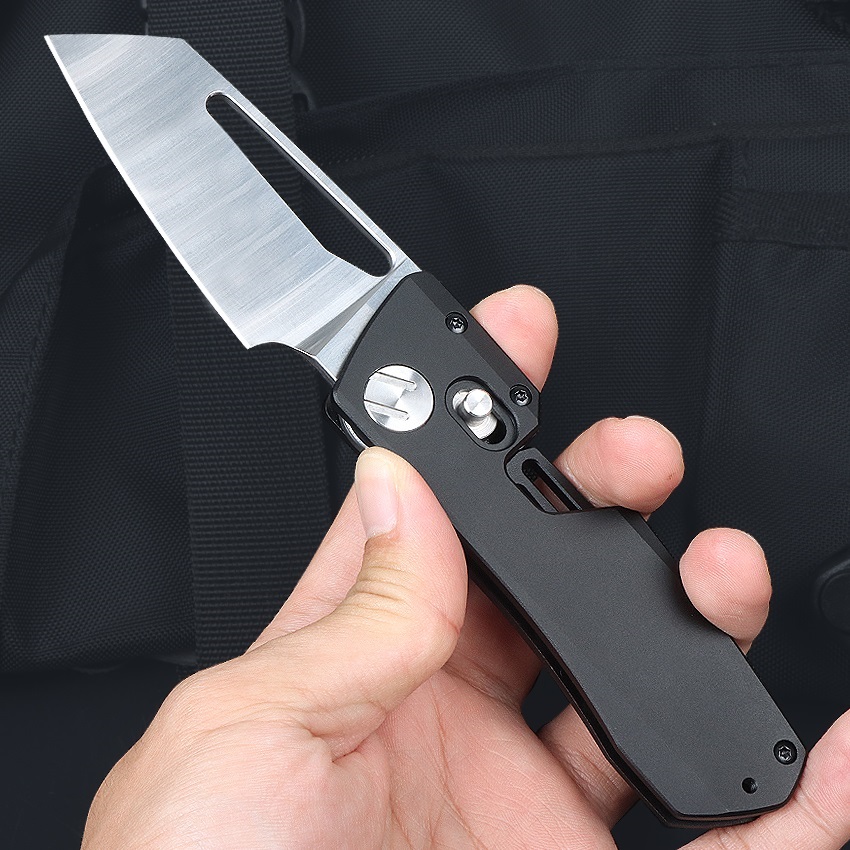 Black Bear Fast Opening Axis T6 Aluminum Handle No Logo Folding Knife UD408777